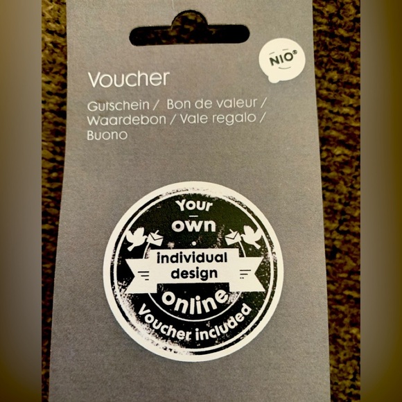 MY-NIO Personalized Rubber Stamp Voucher, create ur stamp on line, NWT - Picture 1 of 16